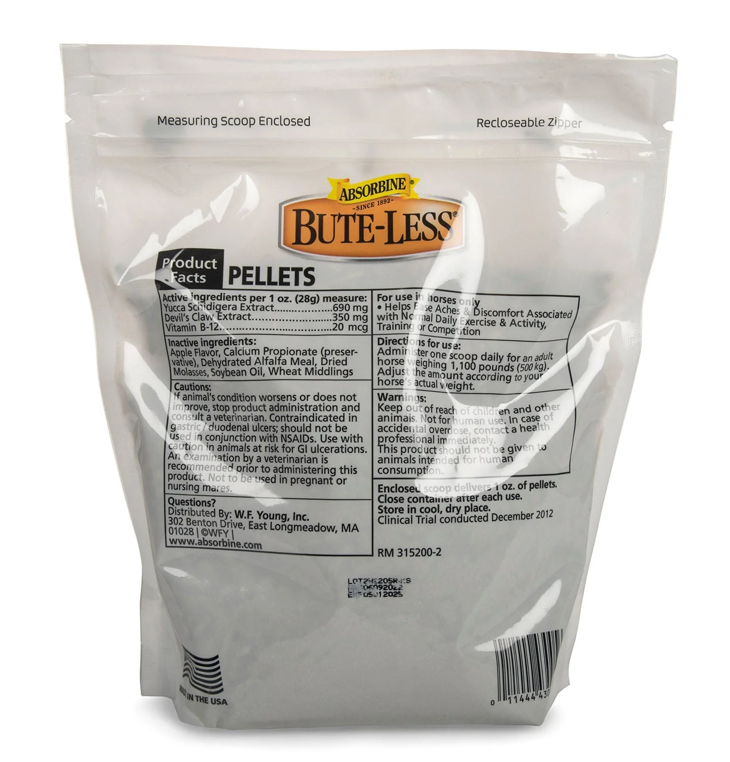Absorbine Bute-Less Pellets Comfort & Recovery Horse Supplement - Pet's Shop