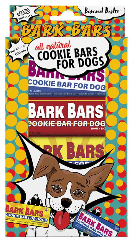 4-pk Bark Bars Cookie Bars, Variety Pack - Pet's Shop
