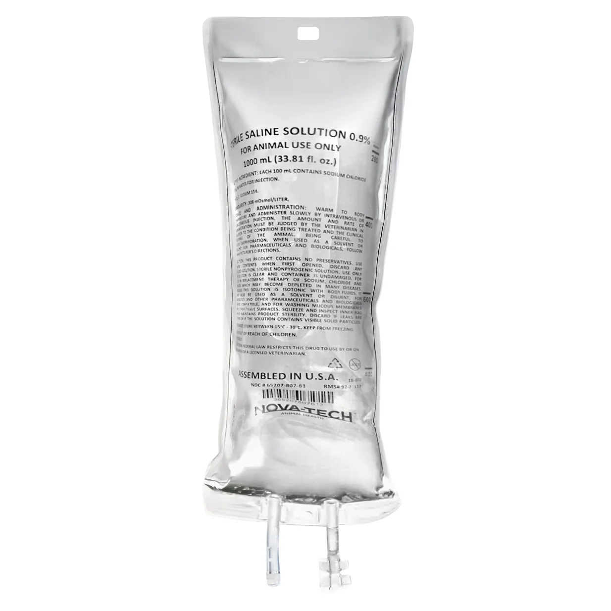 Rx Sodium Chloride Injection 0.9% x 1000ml bag - Pet's Shop