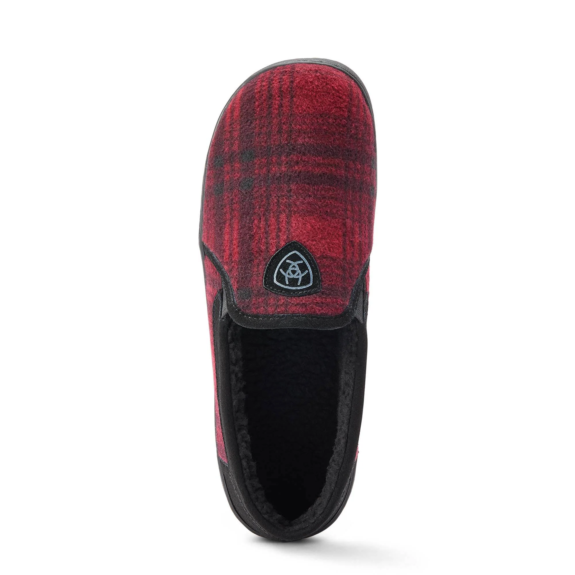 Ariat Men's Lincoln Slipper in Collectible Tin, Red Plaid - Pet's Shop