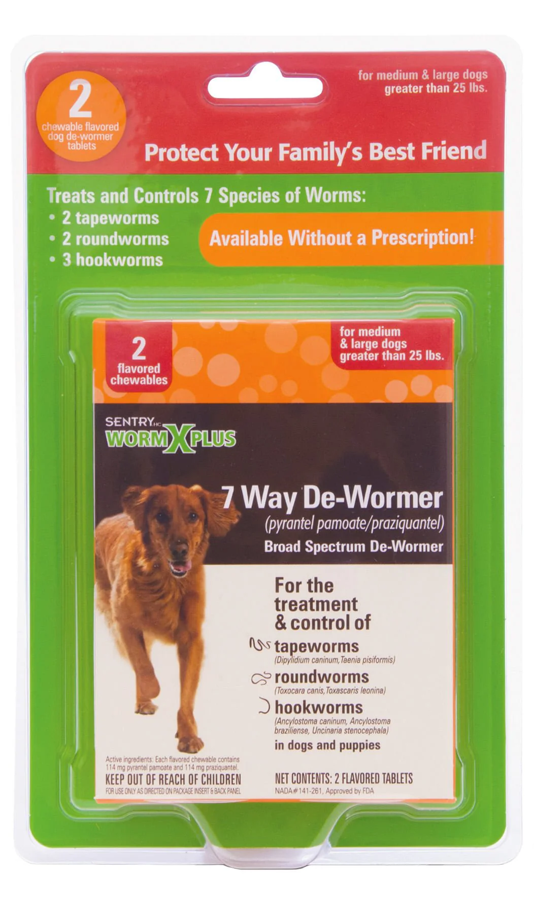 Sentry HC WormX Plus 7-Way Dog Dewormer - Pet's Shop