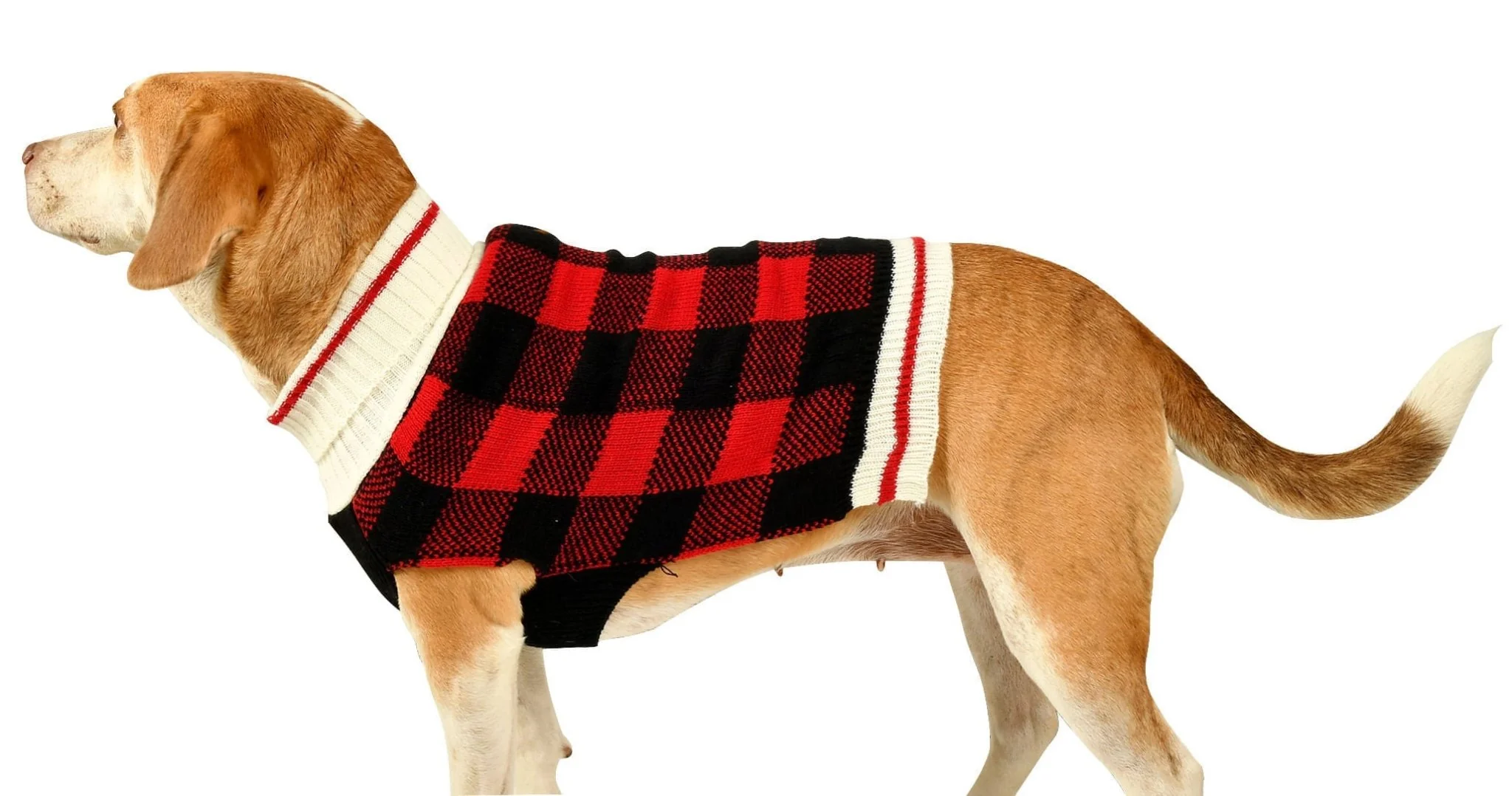 Buffalo Plaid Dog Sweater - Pet's Shop