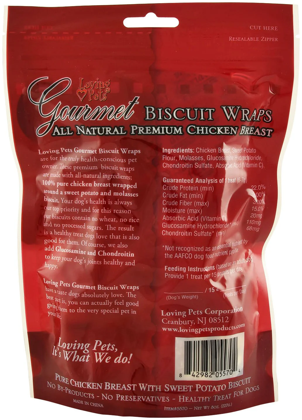 Gourmet Chicken Wraps, Sweet Potato Biscuit - Pet's Shop