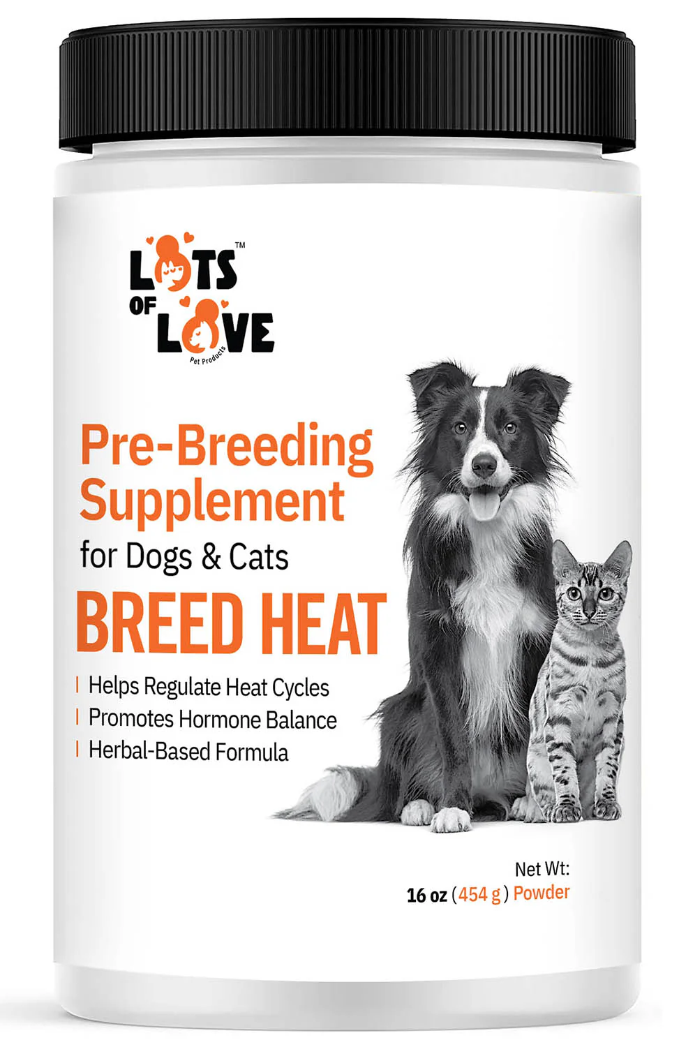 Lots of Love Breed Heat Powder, 16 oz - Pet's Shop