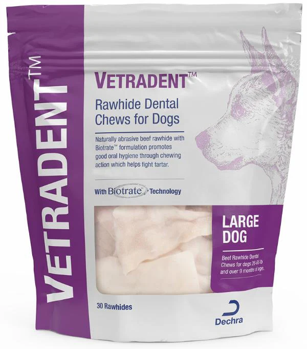 Vetradent Beef Rawhide Dental Chews for Dogs - Pet's Shop