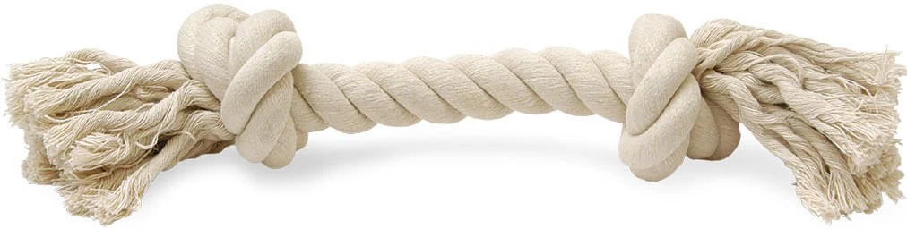 White Rope Bone Dog Tug Toy - Pet's Shop
