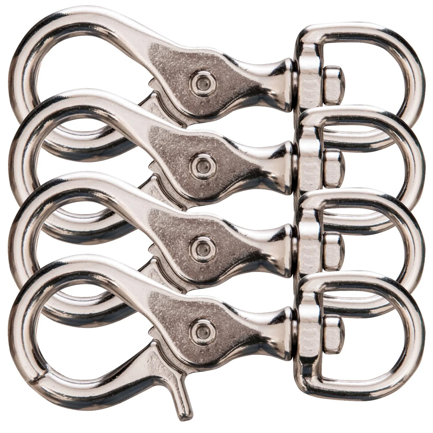 Giant Nickel-Plated Scissor Snap, 3-3/4