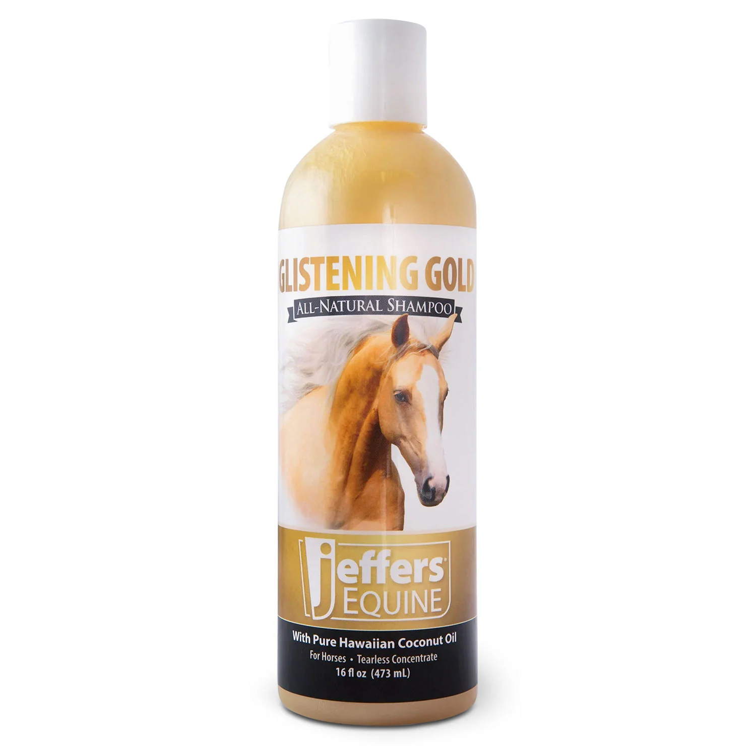 Equine Glistening Gold All-Natural Tearless Horse Shampoo with Pure Hawaiian Coconut Oil - Pet's Shop