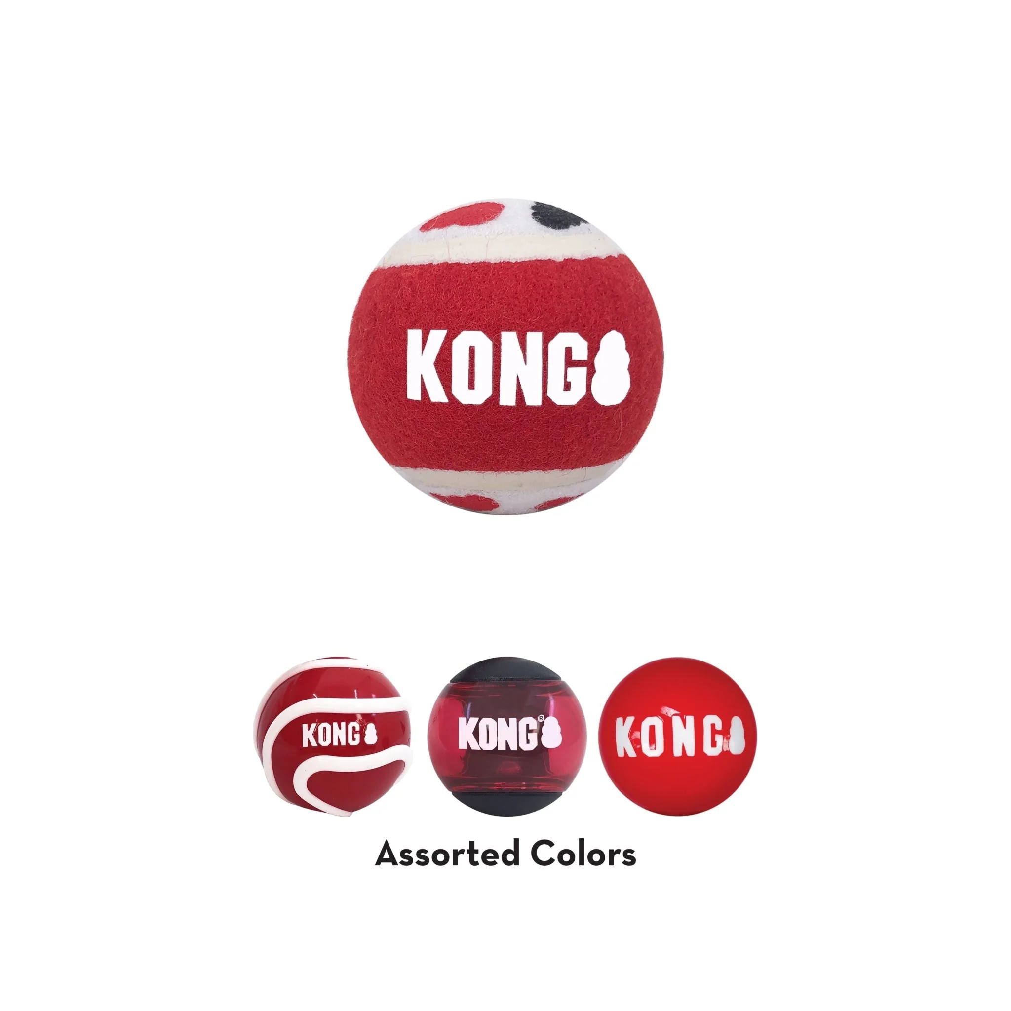 KONG Signature Fetch Balls for Dogs, 4 pk - Pet's Shop