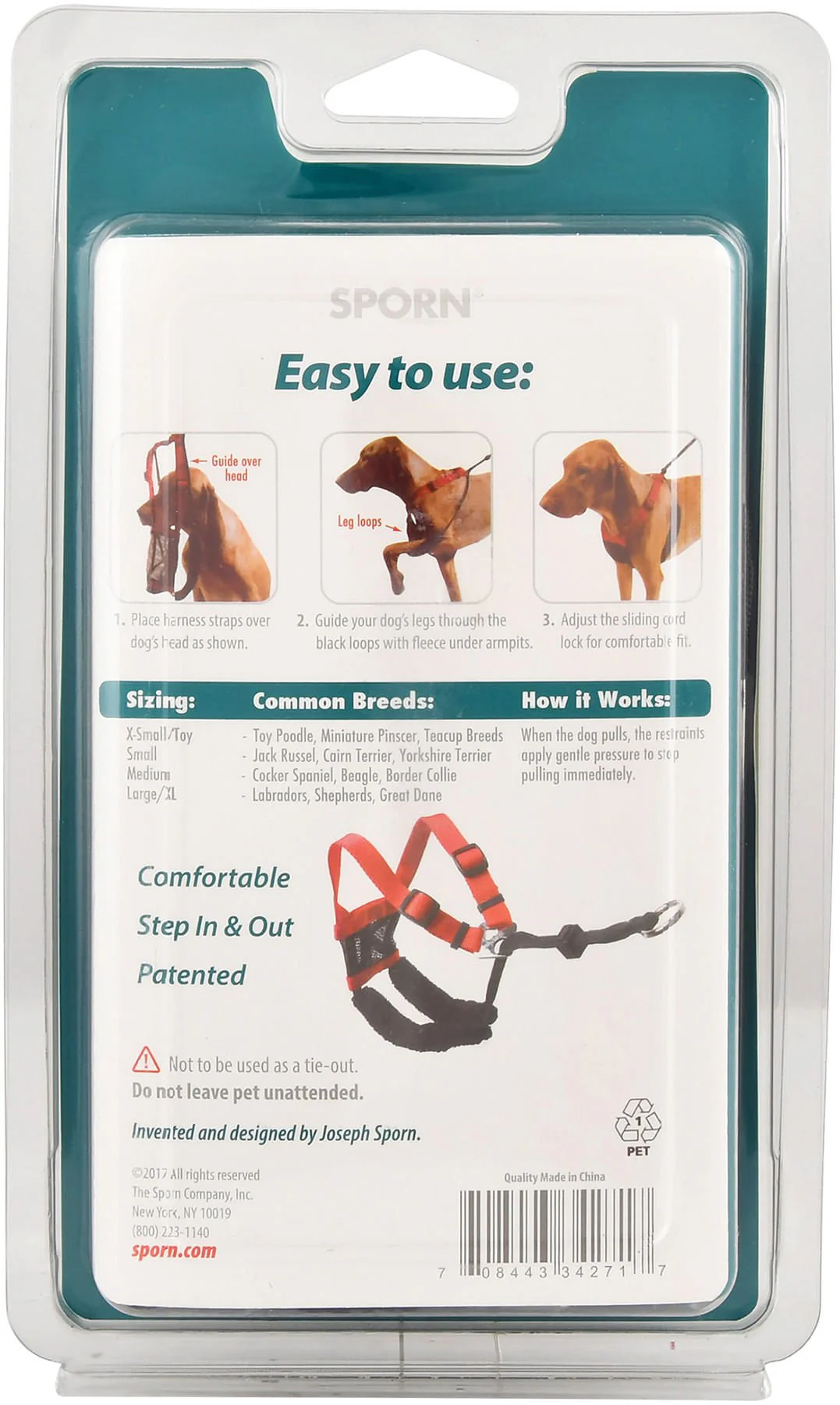 Sporn Non-Pulling Mesh Harness, Small - Pet's Shop