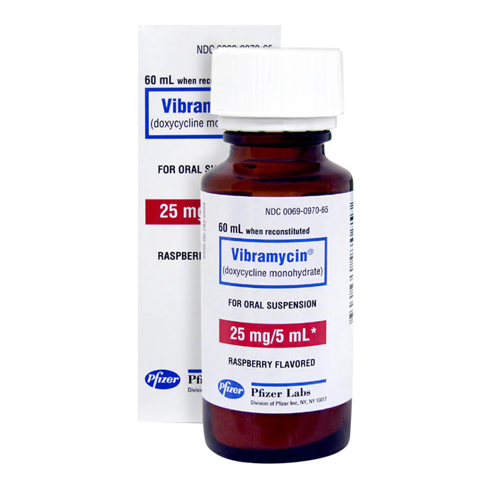 Rx Vibramycin (doxycycline) Oral Suspension, 25mg/5mL, 60mL - Pet's Shop