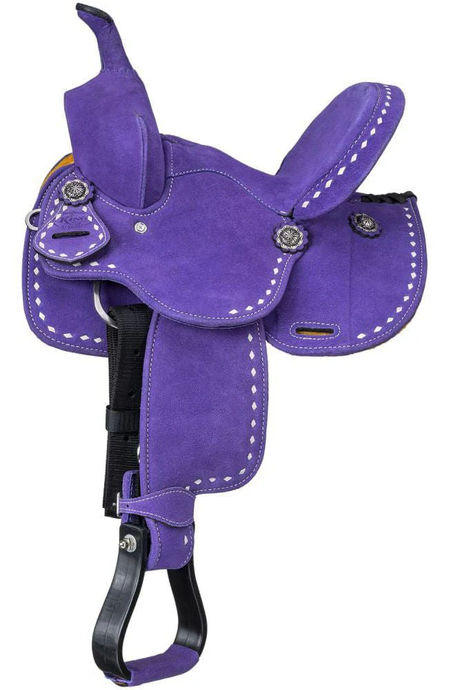 King Series Stratford Suede Barrel Saddle - Pet's Shop