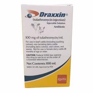 Rx Draxxin (tulathromycin) Injectable Solution for Swine & Cattle, 100 mg/mL - Pet's Shop