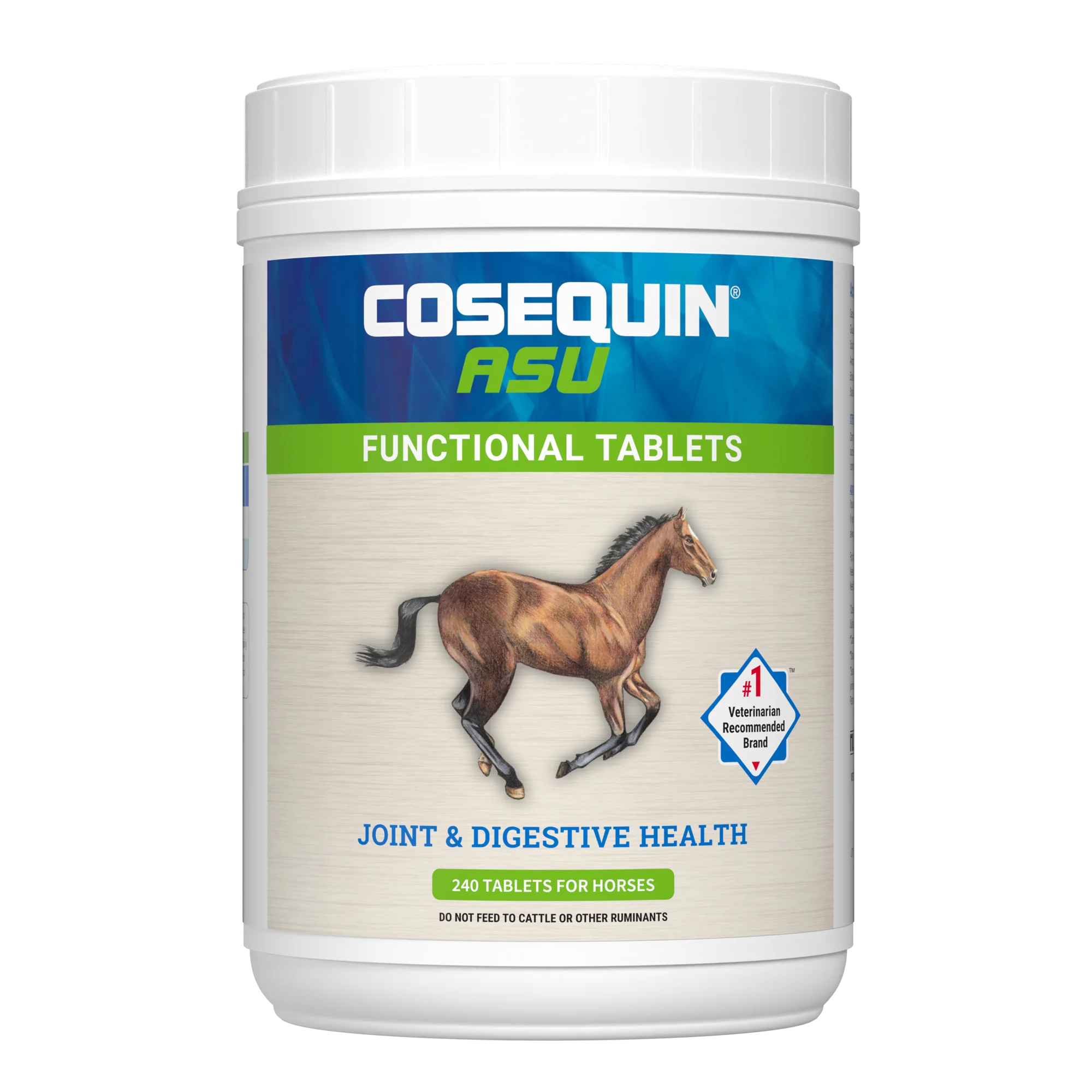 Nutramax Cosequin ASU Joint & Digestive Health Functional Tablets for Horses, 240 Tablets - Pet's Shop