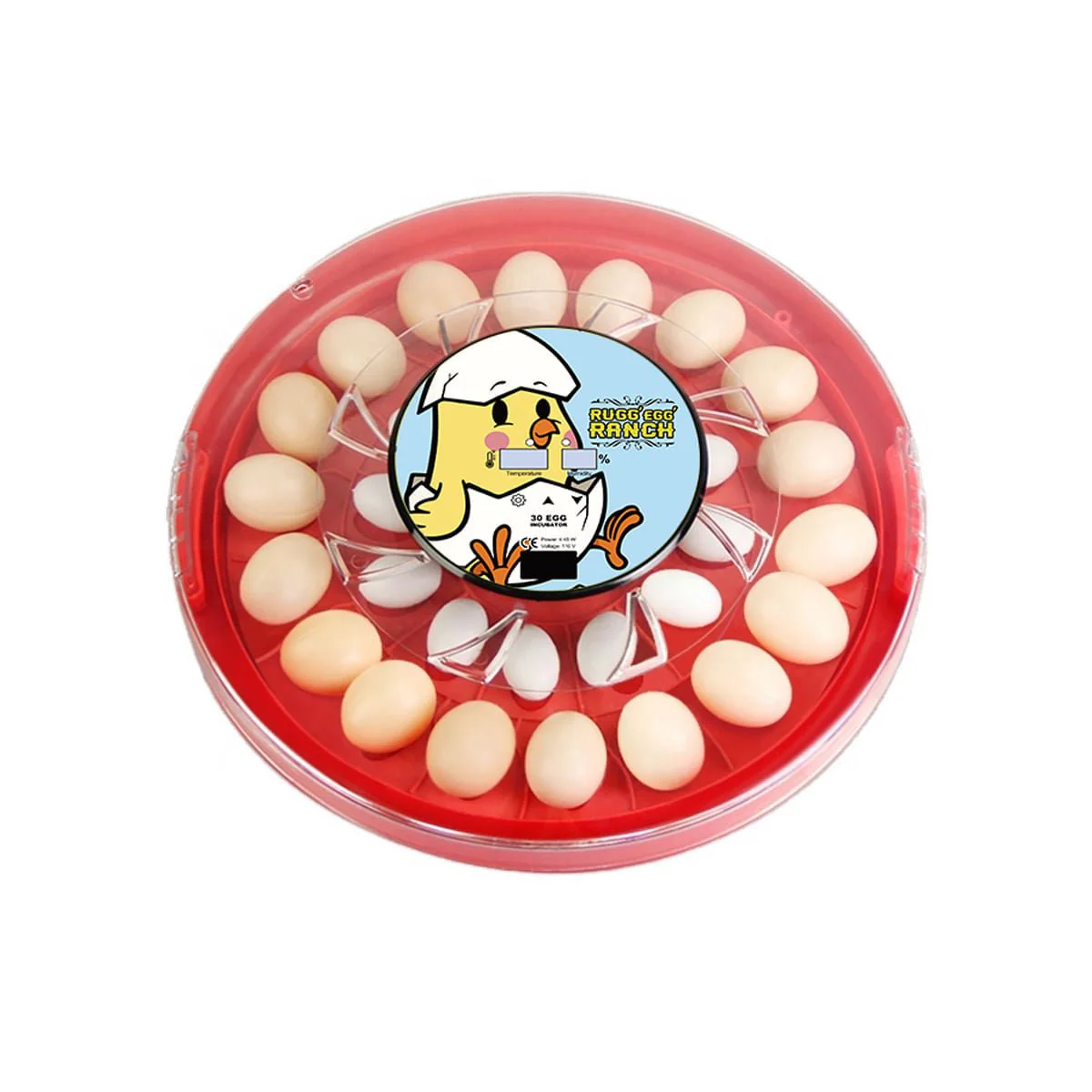Rugg'EGG' Ranch 30 Egg Incubator, Red - Pet's Shop