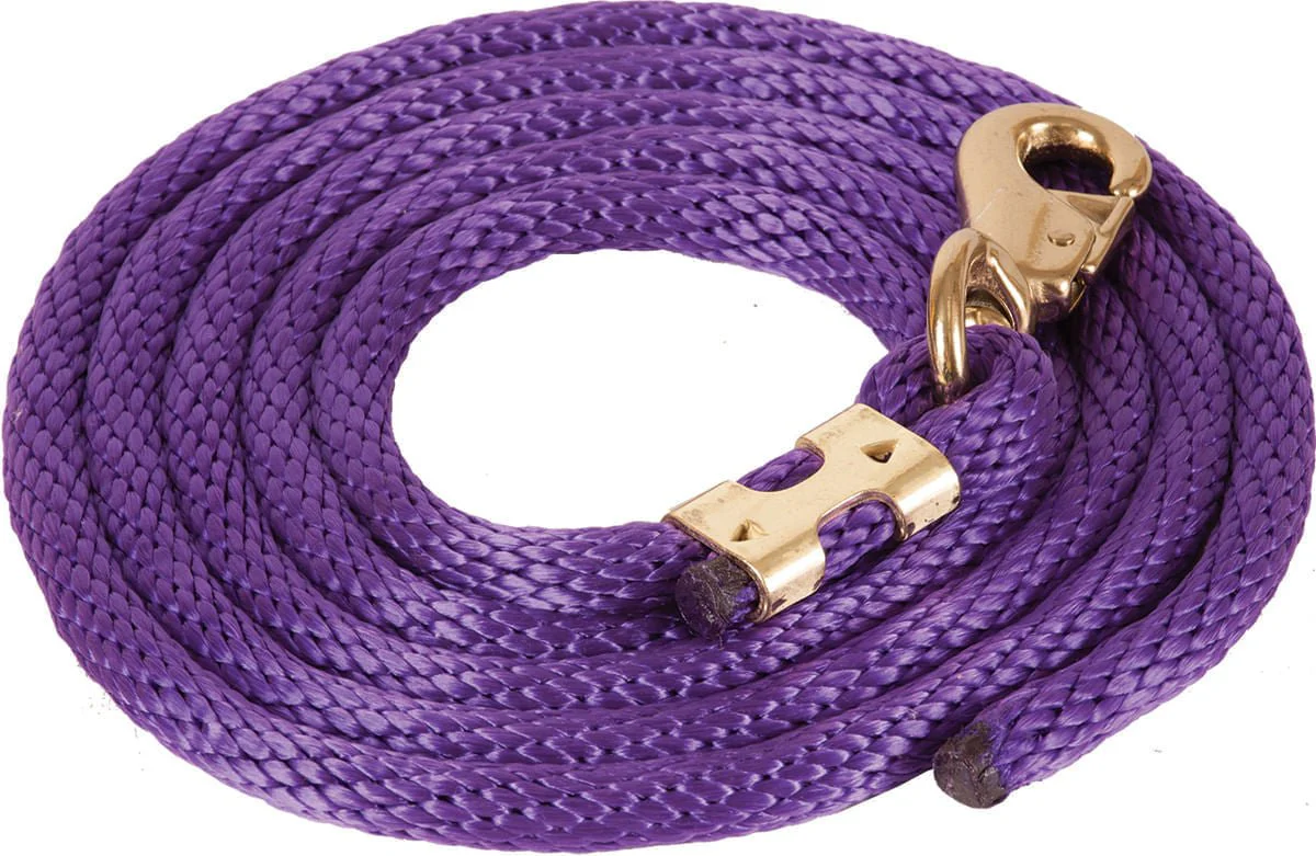 Mustang Solid Poly Lead Rope, Bull Snap - Pet's Shop