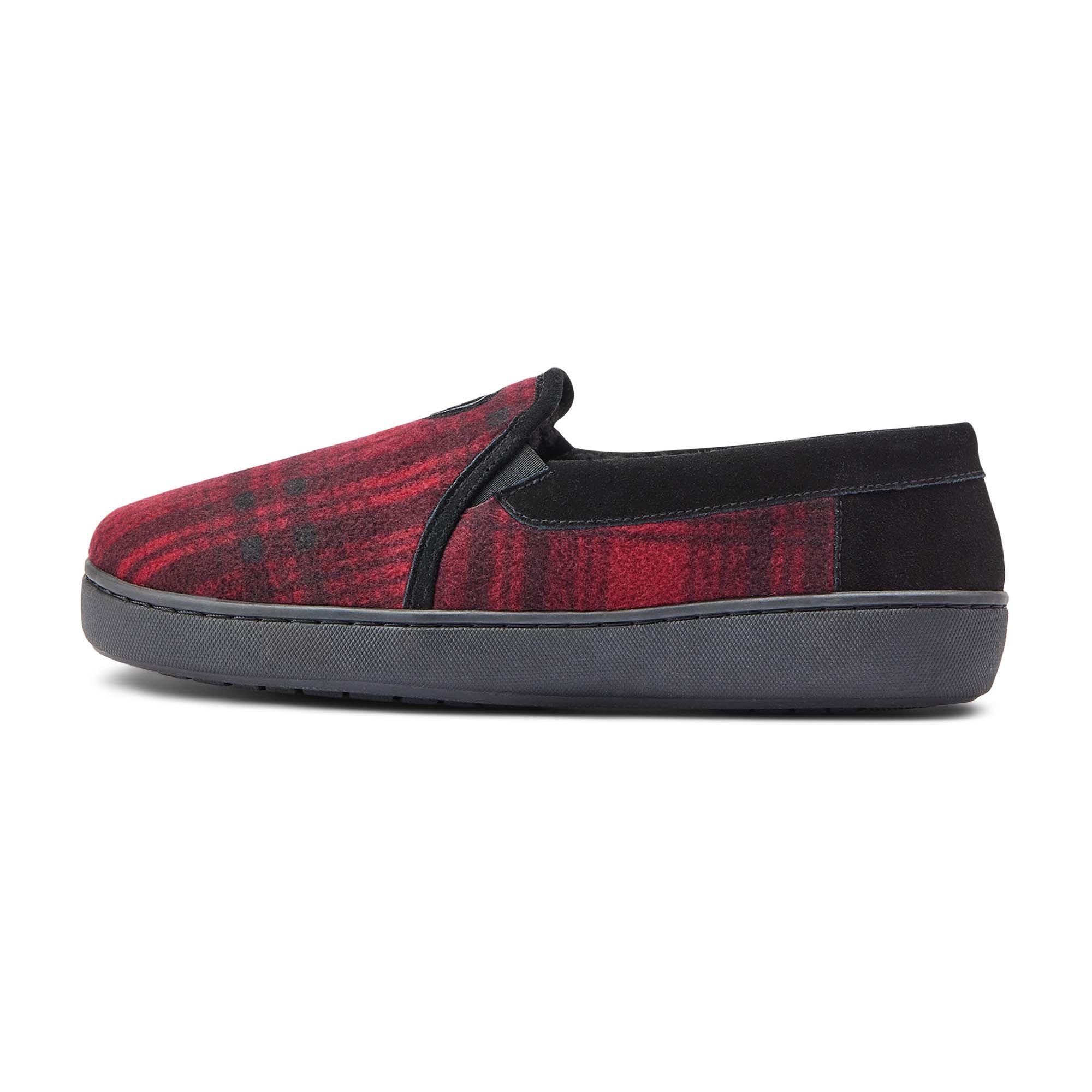 Ariat Men's Lincoln Slipper in Collectible Tin, Red Plaid - Pet's Shop