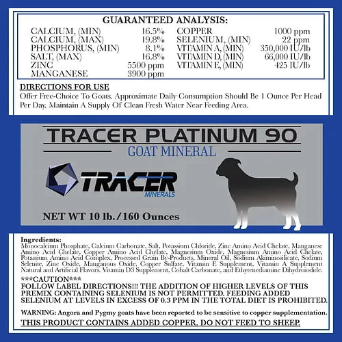 Tracer Platinum Goat 90, 10 lbs - Pet's Shop