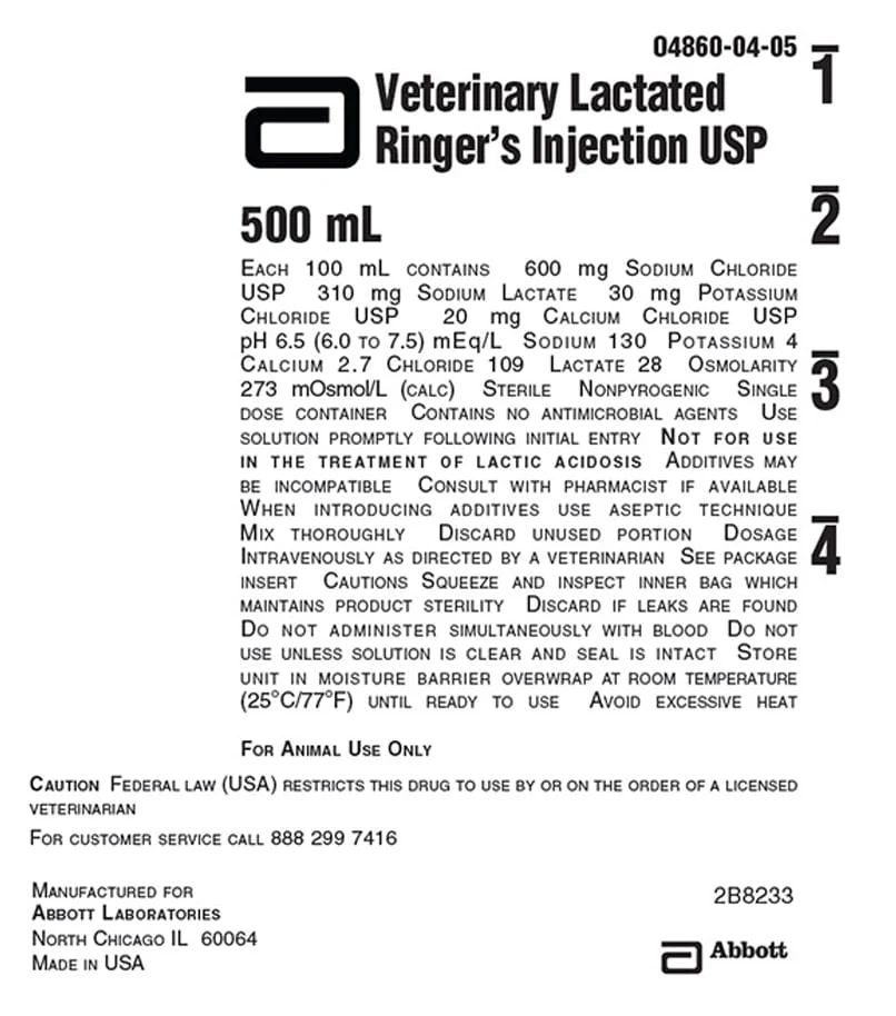 Rx Lactated Ringer's Electrolyte Injection Solution - Pet's Shop