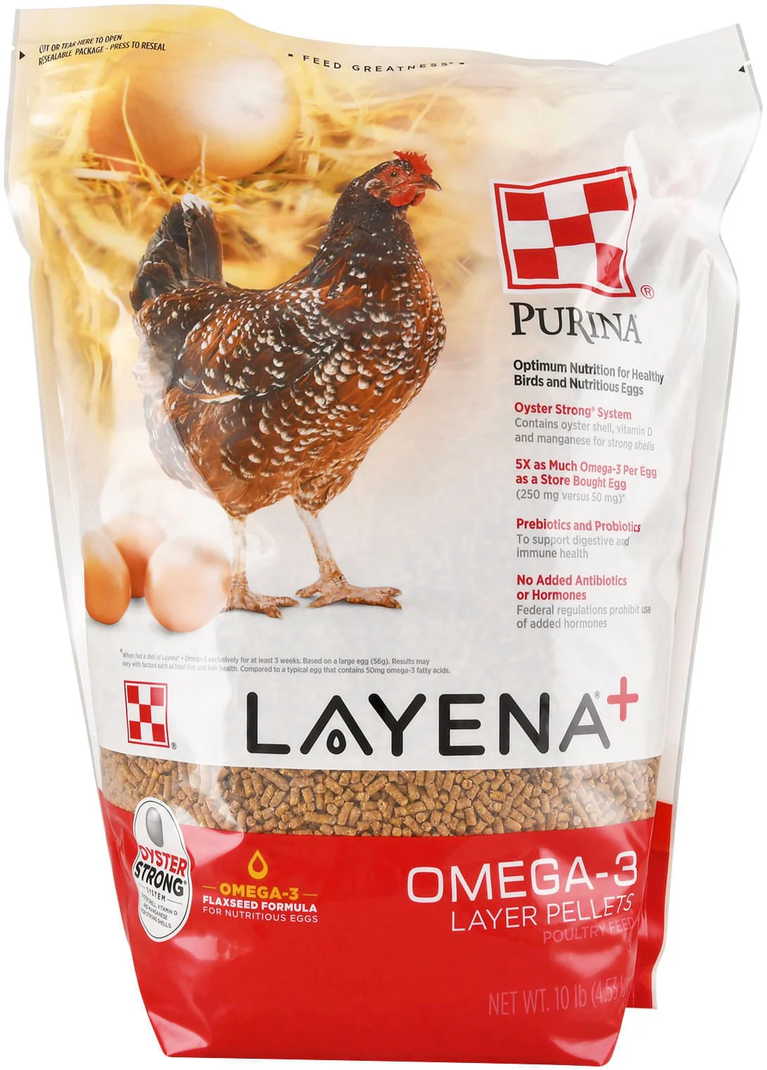 Purina Layena Plus Omega-3 Poultry Feed Pellet - Pet's Shop