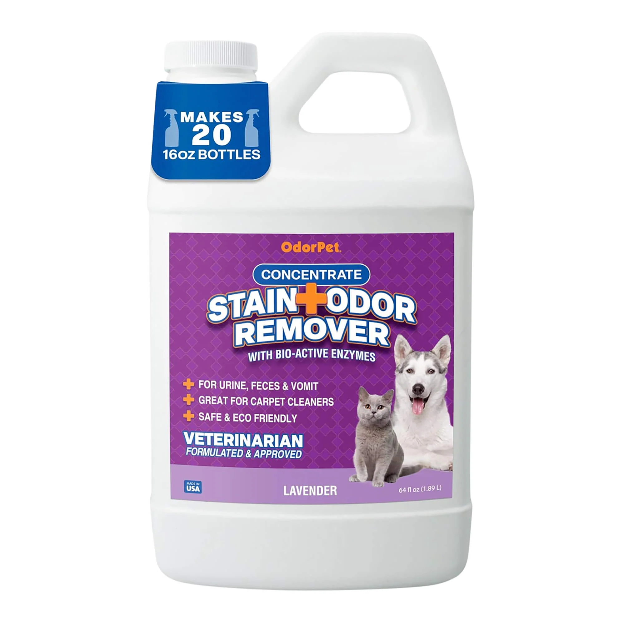 OdorPet Stain and Odor Remover Concentrate, ? Gallon - Pet's Shop