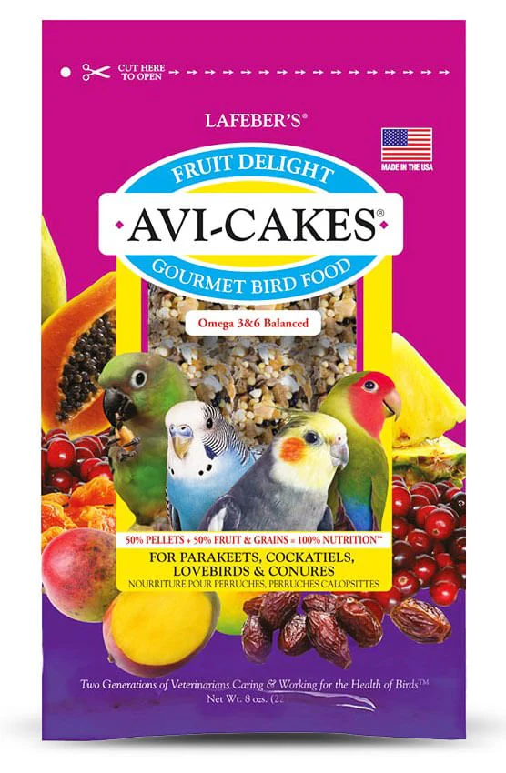 Lafeber Fruit Delight Avi-Cakes for Small Birds, 8 oz - Pet's Shop