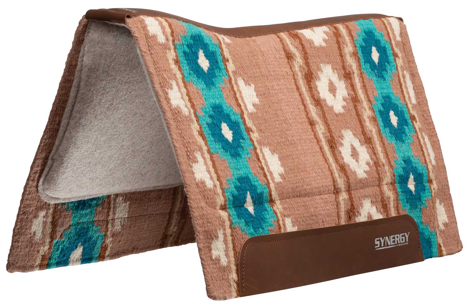 Synergy Contoured Performance Saddle Pad, Wool Blend Felt Lined, Odyssey - Pet's Shop