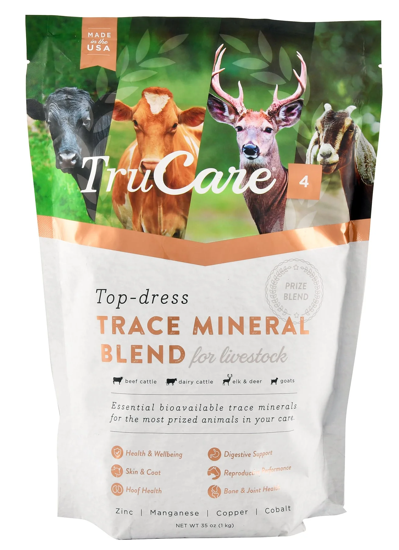 TruCare 4 Top Dress Trace Mineral Blend for Livestock, 35 oz - Pet's Shop
