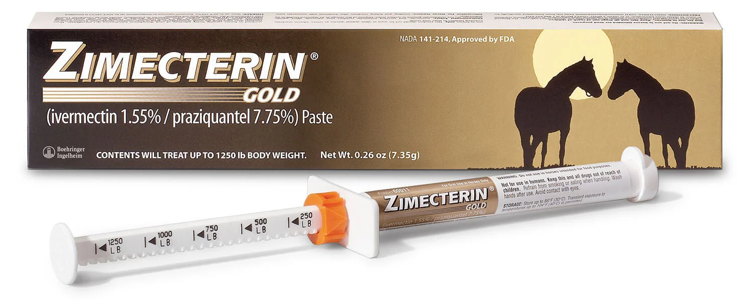 Zimecterin Gold Horse Wormer (Paste), 1-dose - Pet's Shop