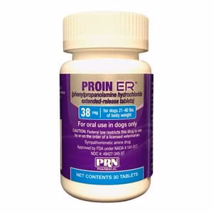 Rx Proin ER (phenylpropanolamine hydrochloride) Extended-Release Tablets for Dogs - Pet's Shop
