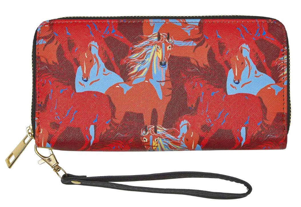 Colorful Horses Clutch Wallet - Pet's Shop