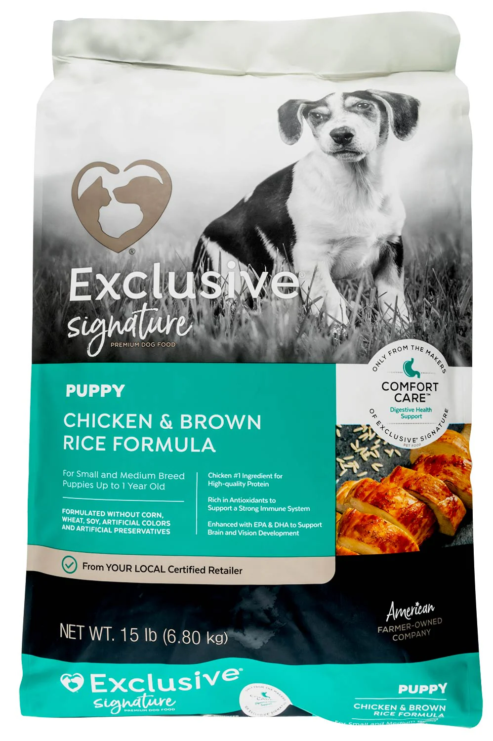 Purina Exclusive Puppy Food, Chicken/Brown Rice - Pet's Shop