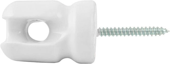 Porcelain Insulator & Lag Bolt Combination, Single - Pet's Shop