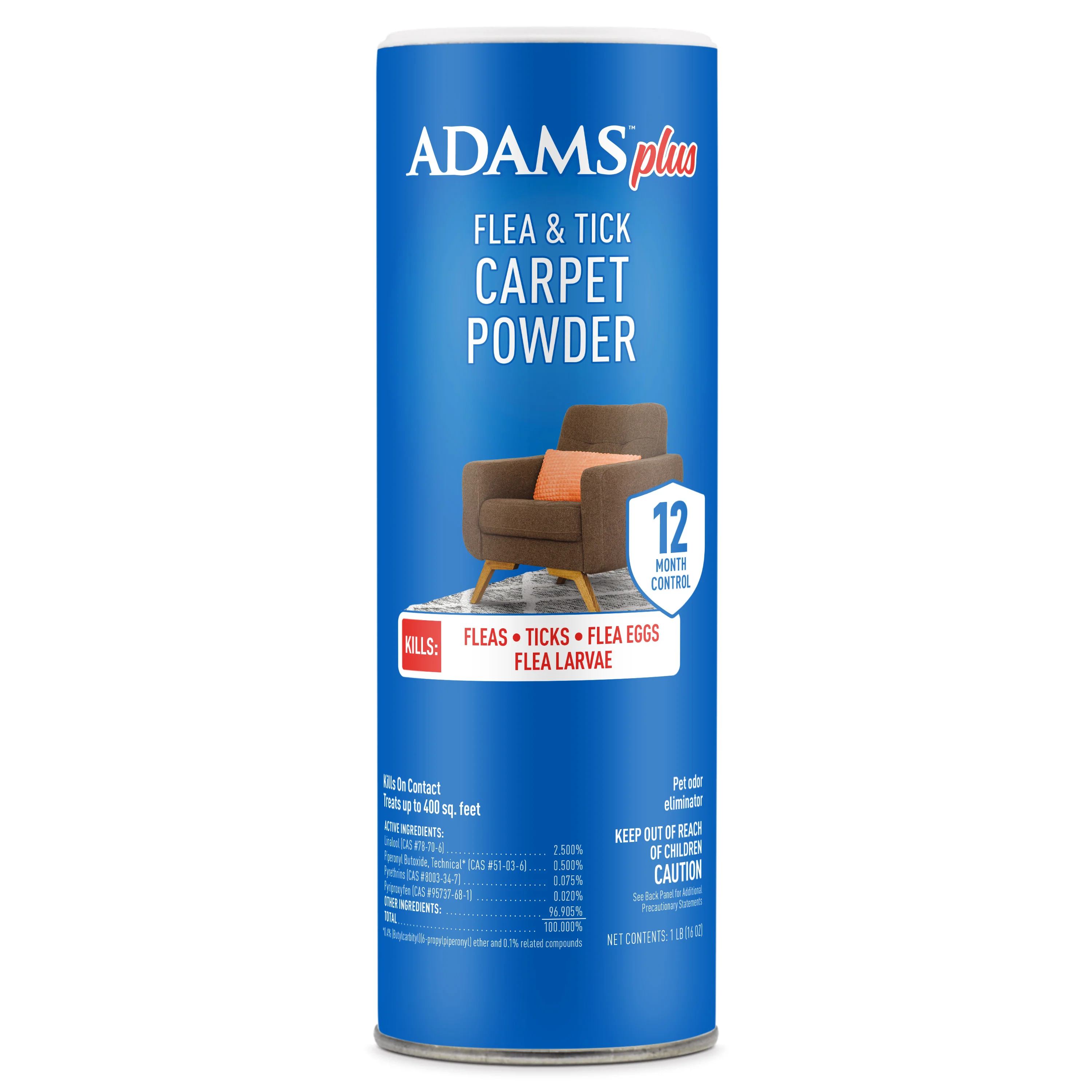 Adams Flea & Tick Carpet Powder, 16 oz - Pet's Shop