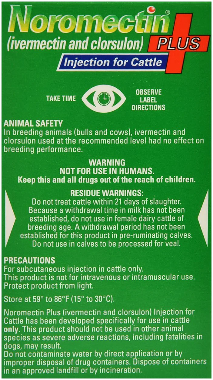 Noromectin Plus Injection Cattle Dewormer - Pet's Shop