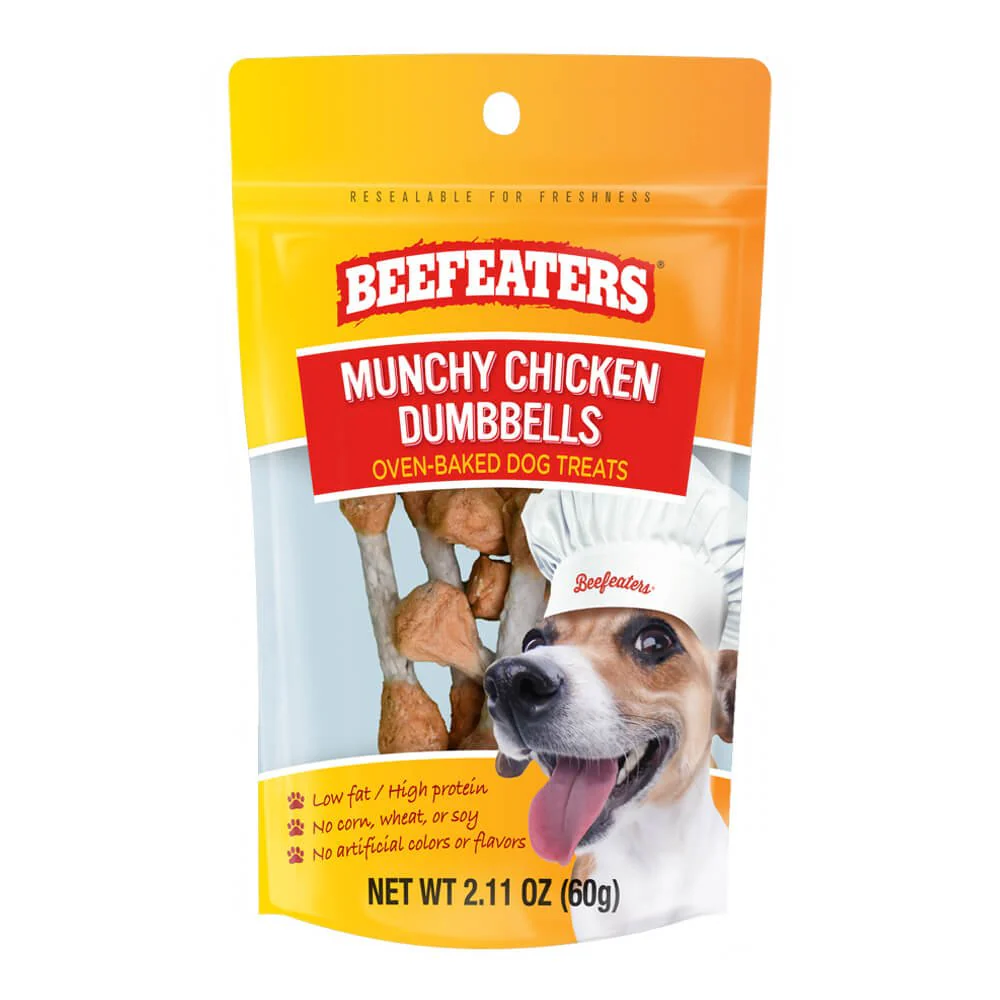 Beefeaters Munchy Chicken Dumbbells - Pet's Shop