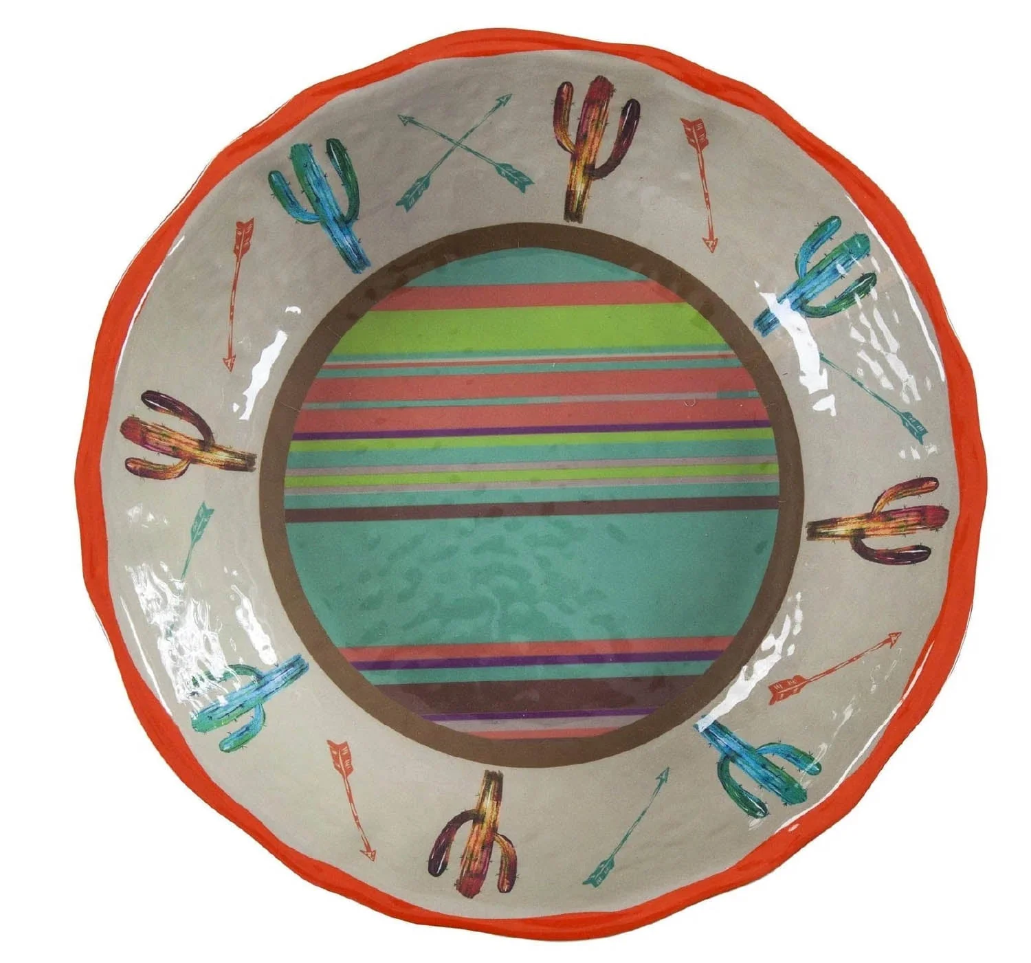 Saguaro Cactus Melamine Serving Bowl - Pet's Shop
