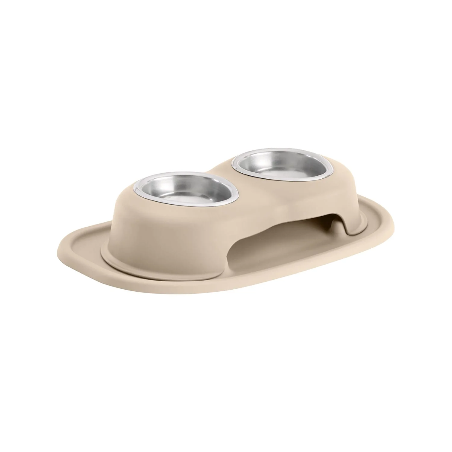 WeatherTech Double High Pet Feeding System, Stainless Steel - Pet's Shop