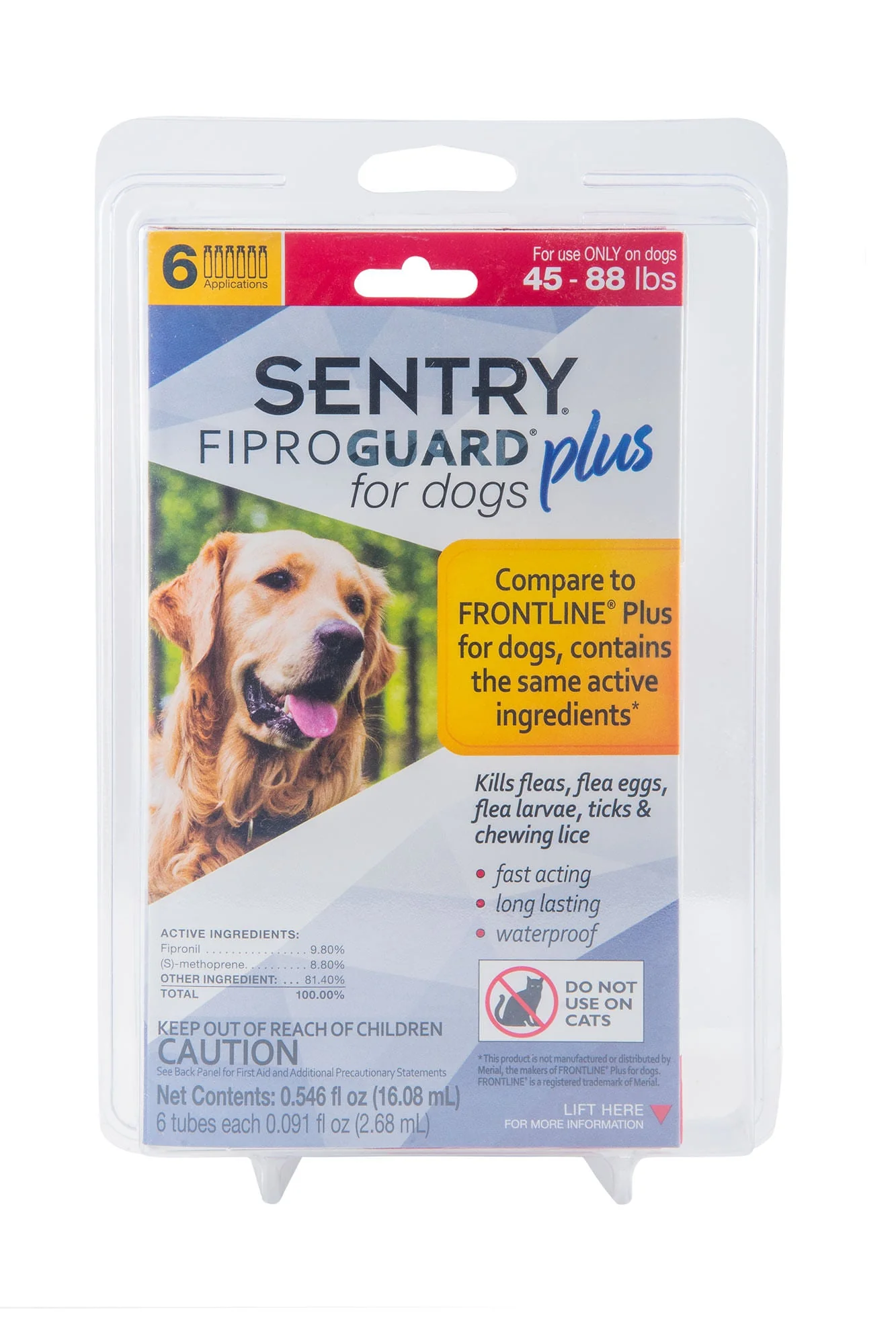 SENTRY Fiproguard Plus for Dogs, 6 Pack - Pet's Shop