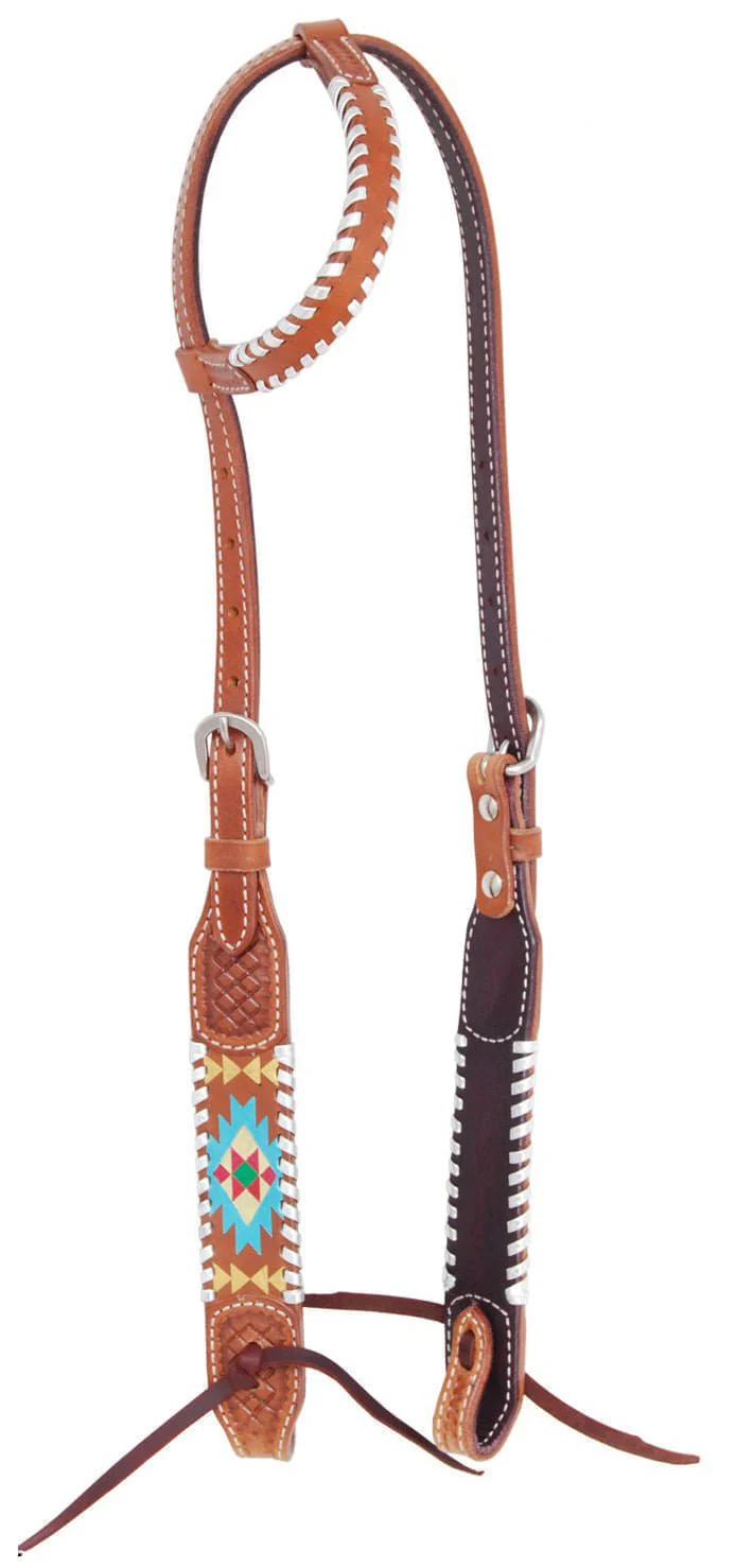 Rafter T Painted Aztec One Ear Headstall - Pet's Shop