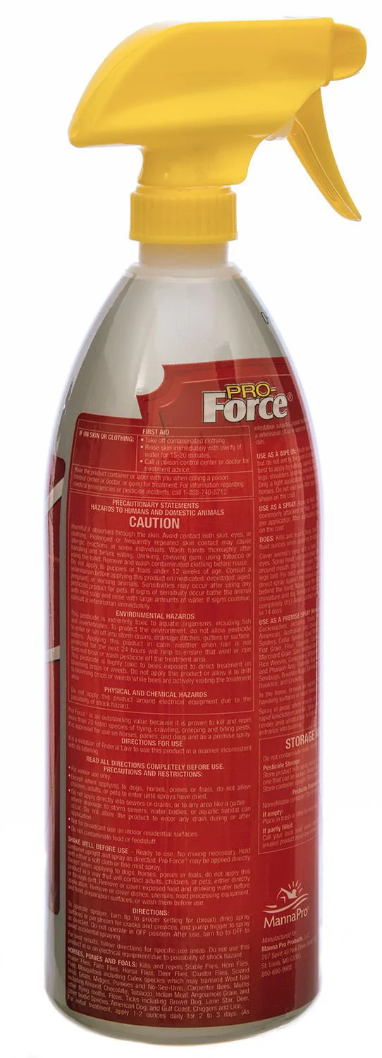 Pro-Force Fly Spray by Manna Pro, 32 oz - Pet's Shop