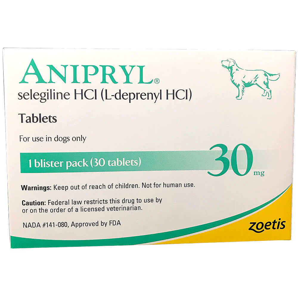 Rx Anipryl selegilline HCl (L-deprenyl HCl) Tablets for Dogs - Pet's Shop