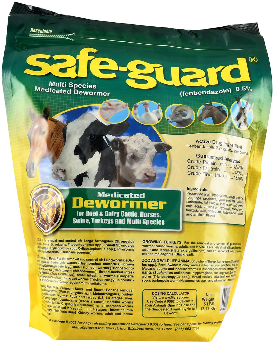 Safe-Guard Multi-Species Dewormer, Pellets - Pet's Shop