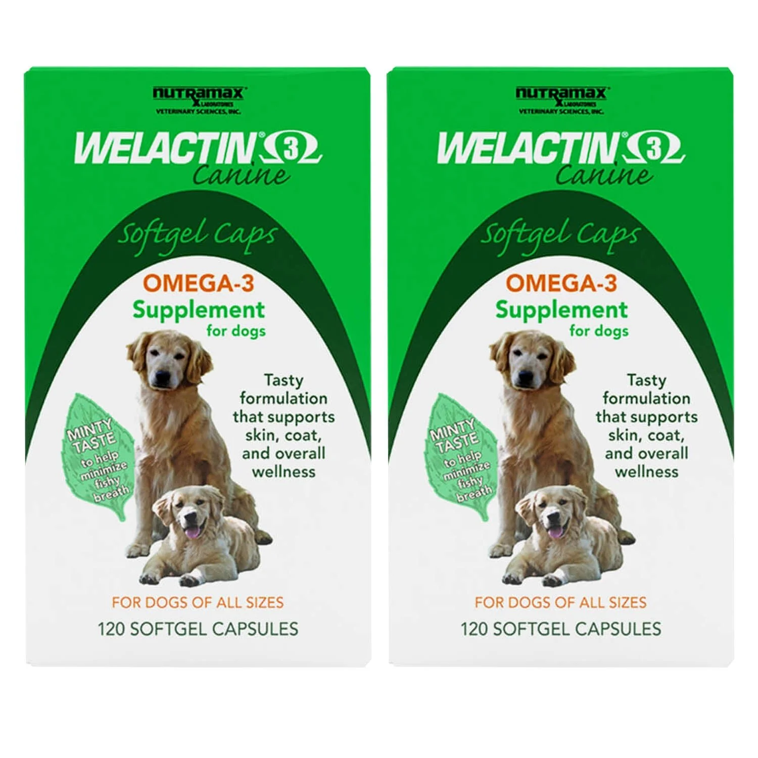 Nutramax Welactin Canine Softgels, 120 count - Pet's Shop