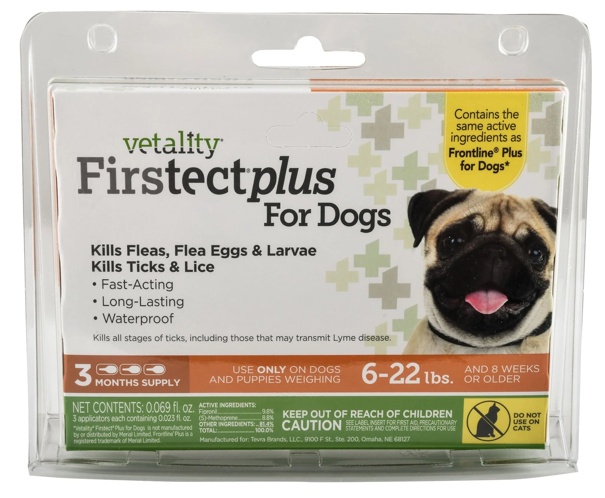Vetality Firstect Plus for Dogs, 3-pack - Pet's Shop
