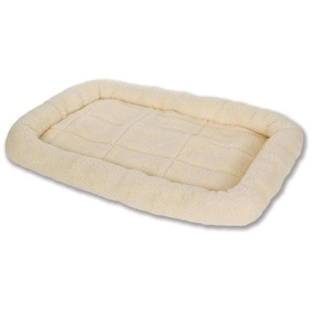 Pet Lodge Fleece Pet Bed for Dogs & Cats, Cream - Pet's Shop