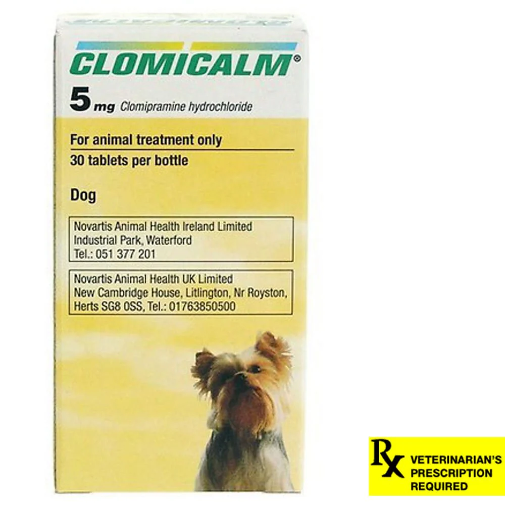 Rx Clomicalm (Clomipramine HCl) Tablets for Dogs - Pet's Shop