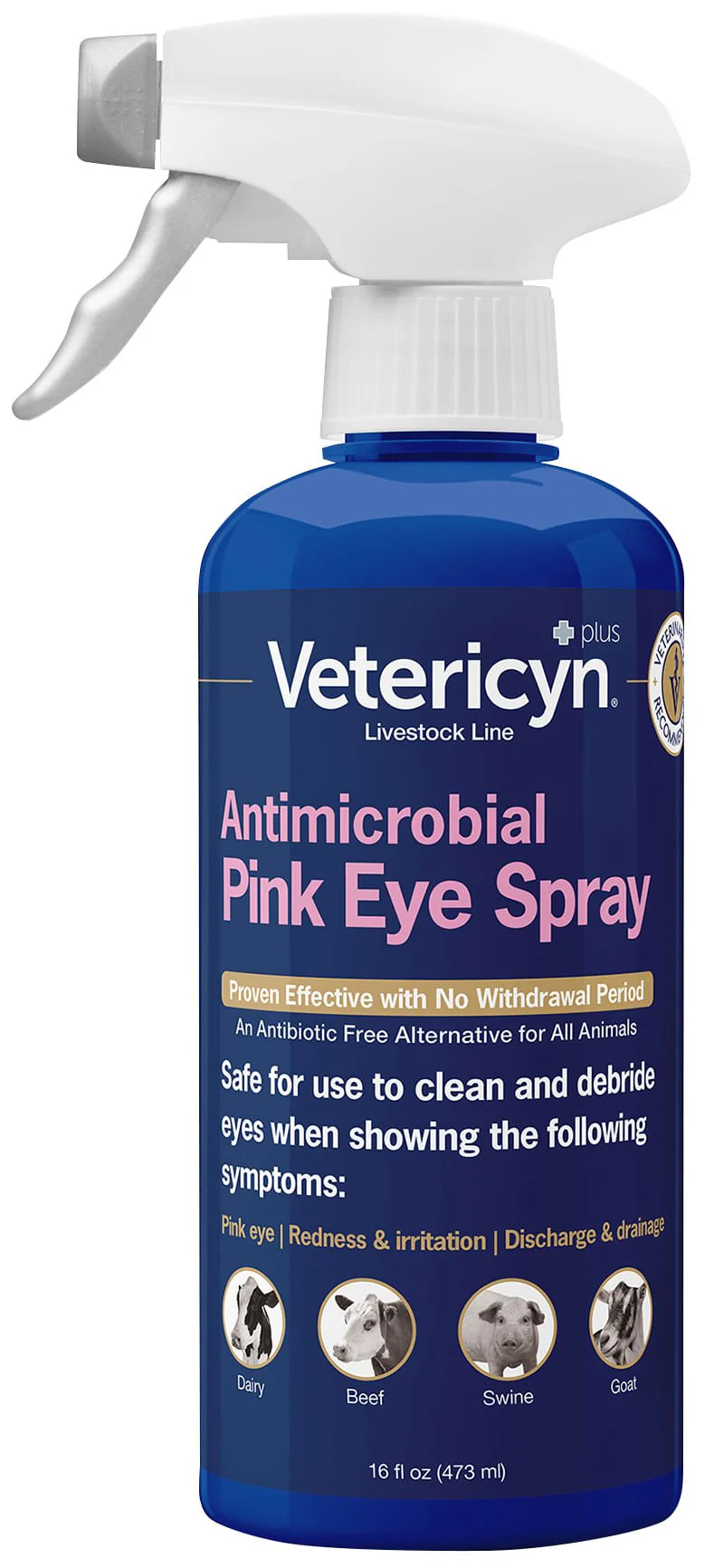 Vetericyn Plus Antimicrobial Pinkeye Spray, 16 oz - Pet's Shop
