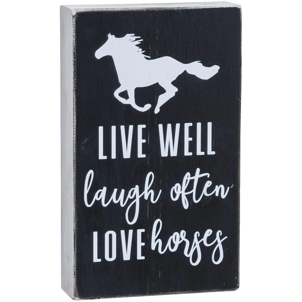 Love Horses Sign - Pet's Shop