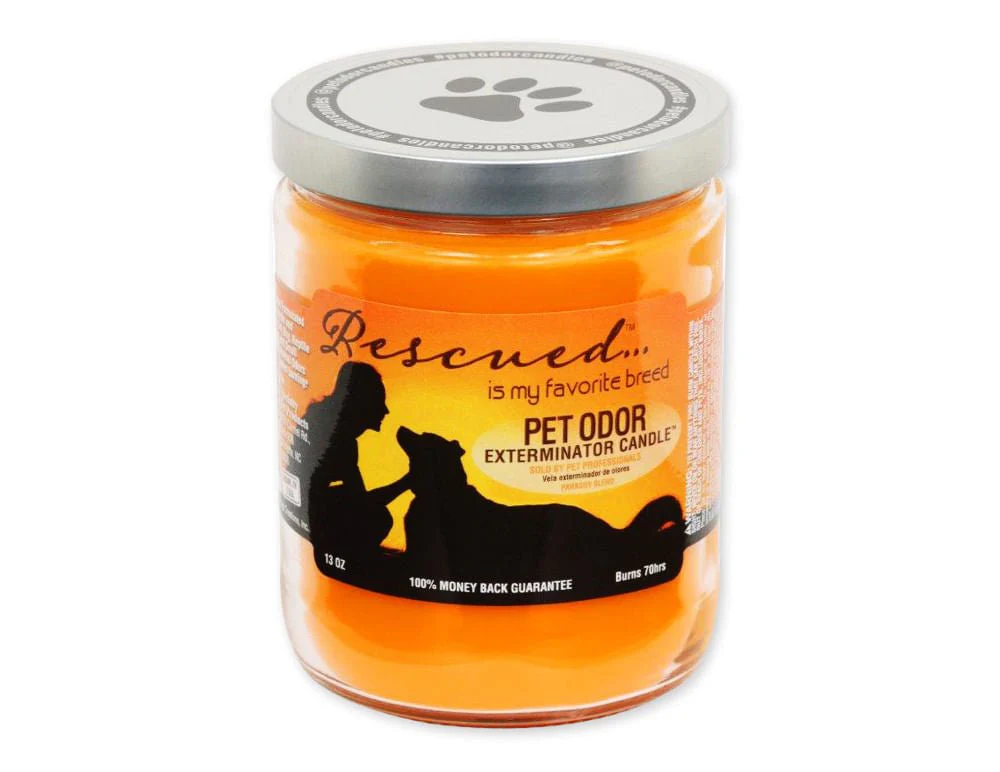 Pet Odor Exterminator Candle, Rescued - Pet's Shop